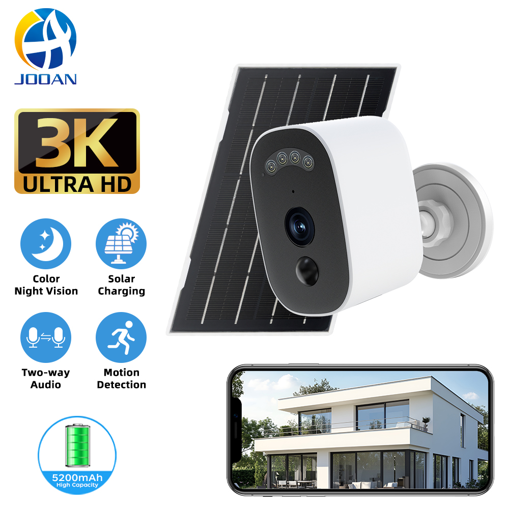 Home Security Technician - Jooan 3K HD Solar Security Camera