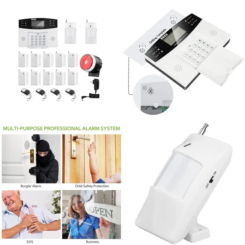 Home Security With Alarm - House Burglar Alarm Kit Auto Dial