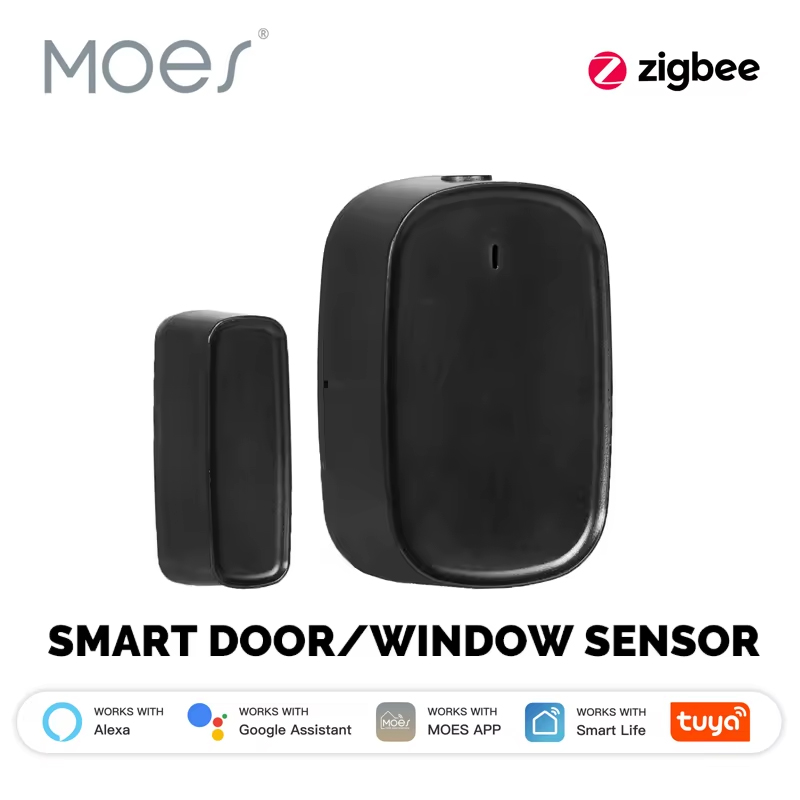 Home Security With Ai - MOES Tuya ZigBee Smart Window Door