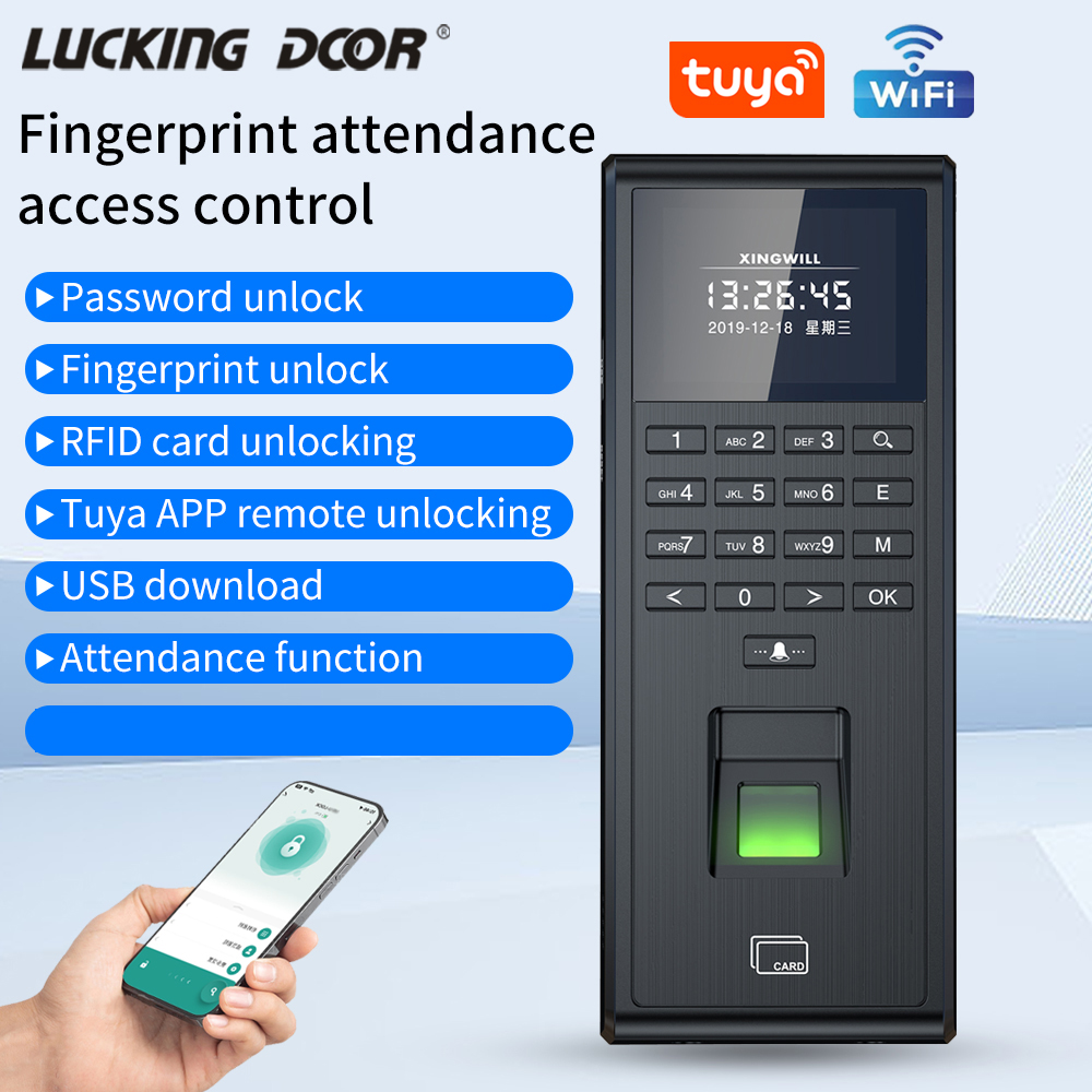 Home Security With Ai - Tuya Smart Biometric Fingerprint Recognition Time