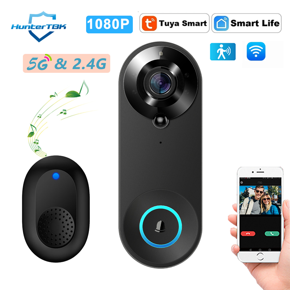 Home Security Technician - 5G 2.4G WiFi Video Doorbell 1080P