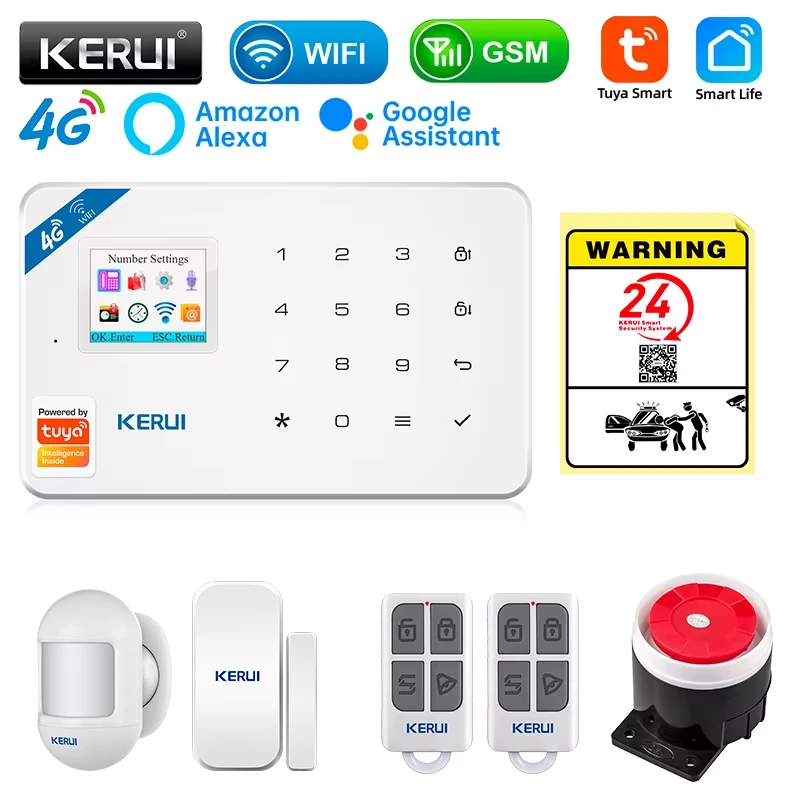 Home Security Technician - KERUI Security Alarm System Kit W184