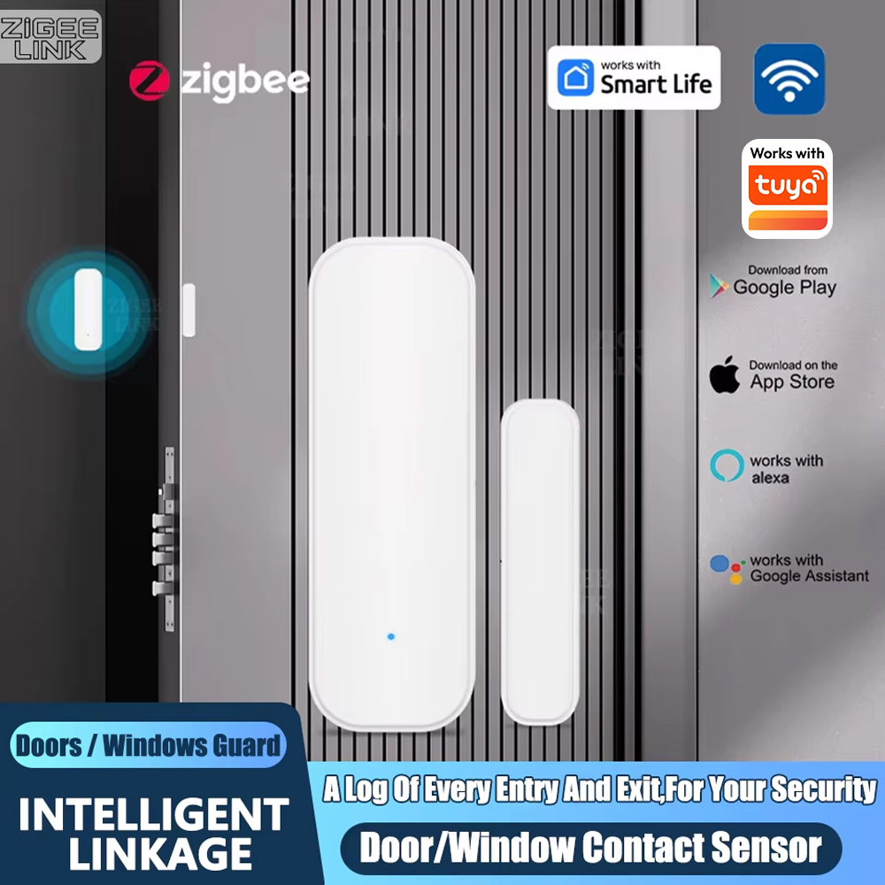 Home Security With Ai - ZigBee Door Window Sensor Wireless Magnetic