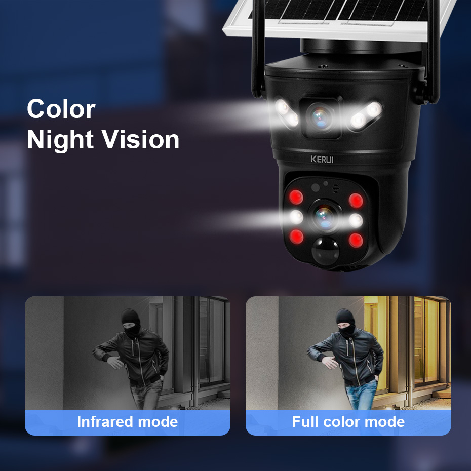 KERUI 6MP 4G SIM WiFi Solar Ca - đánh giá và giá Home Security Technician