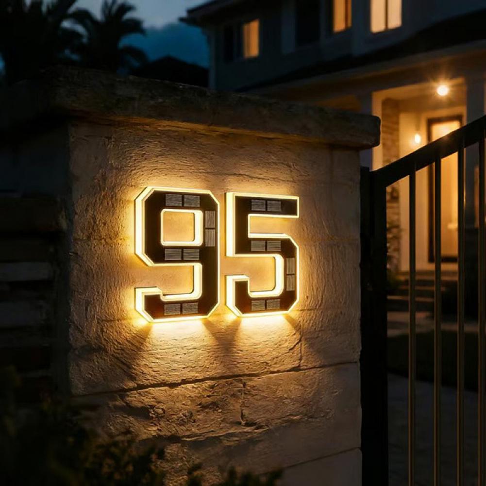 Solar Powered House Number Sig - đánh giá và giá Home Security Number