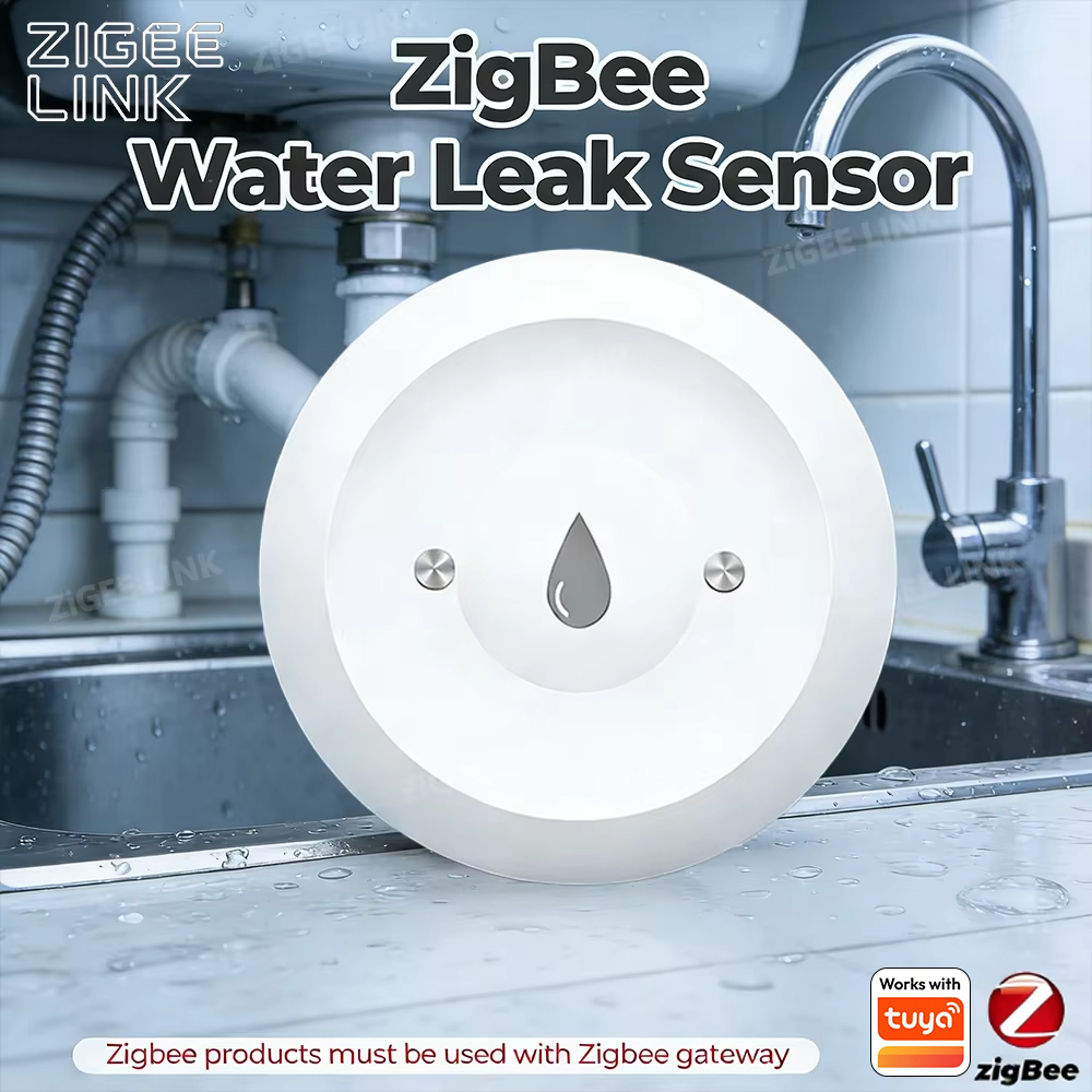 Zigbee Water Leak Sensor for T - đánh giá và giá Home Security With Ai