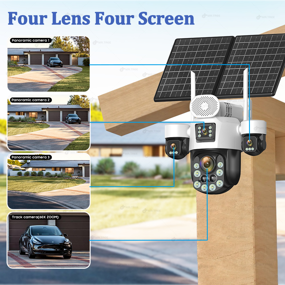 AOV Four Lens Outdoor Surveill - đánh giá và giá Home Security Technician
