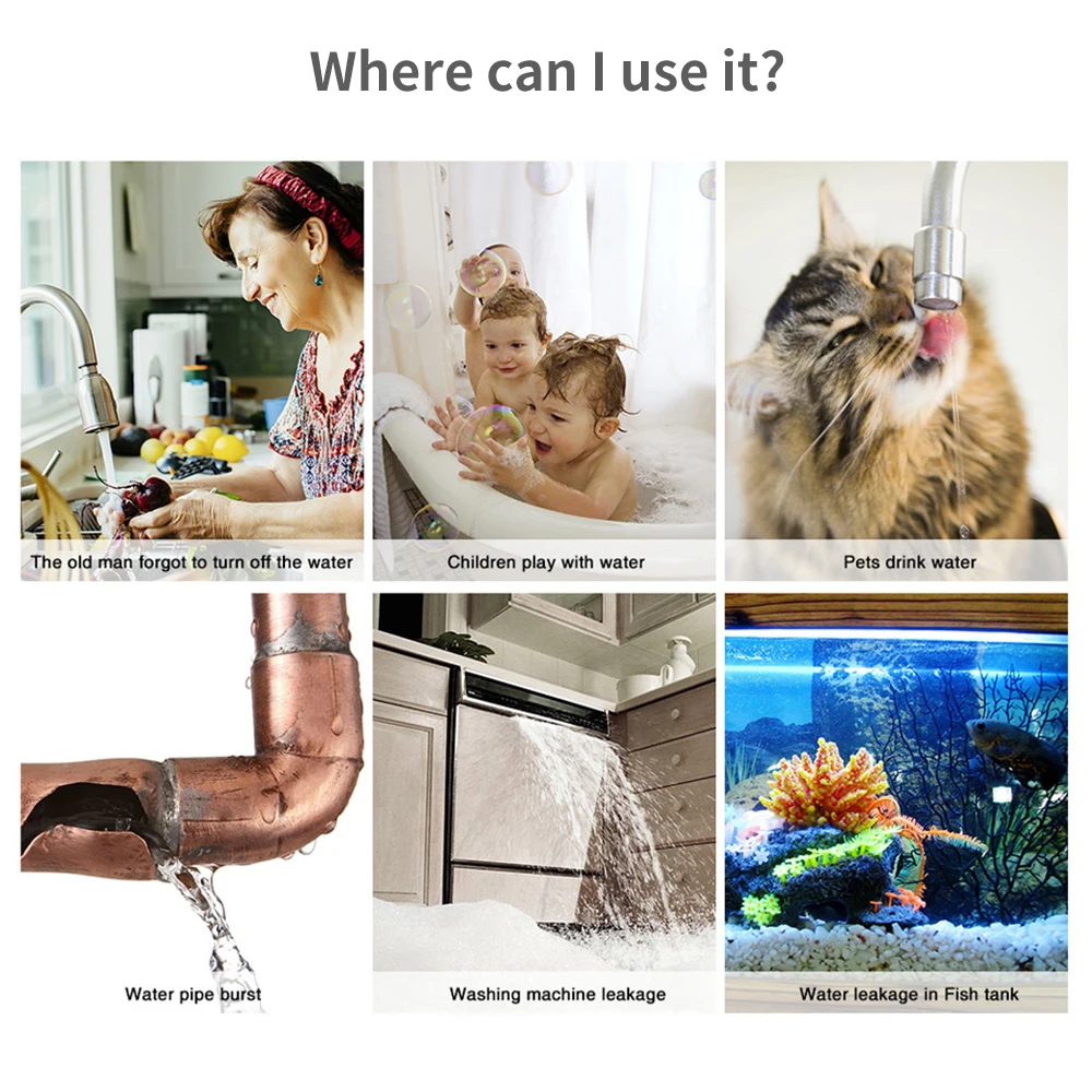 Tuya WiFi Zigbee Water Sensor  - đánh giá và giá Home Security With Ai