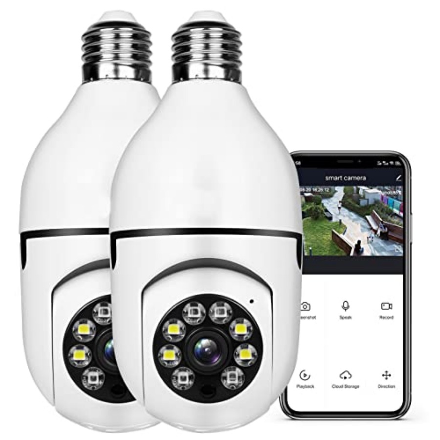 Light Bulb 1080P Security Wire - đánh giá và giá Home Security With Alarm