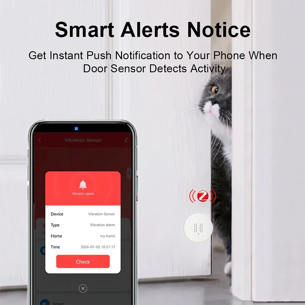 Tuya ZigBee Smart Vibration &  - đánh giá và giá Home Security With Alarm