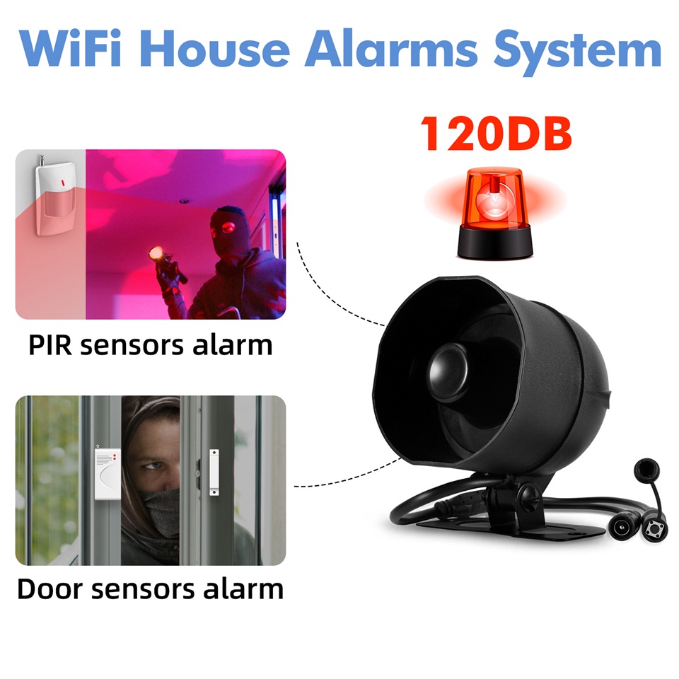 KERUI 120db Siren Alarm System - đánh giá và giá Home Security Technician