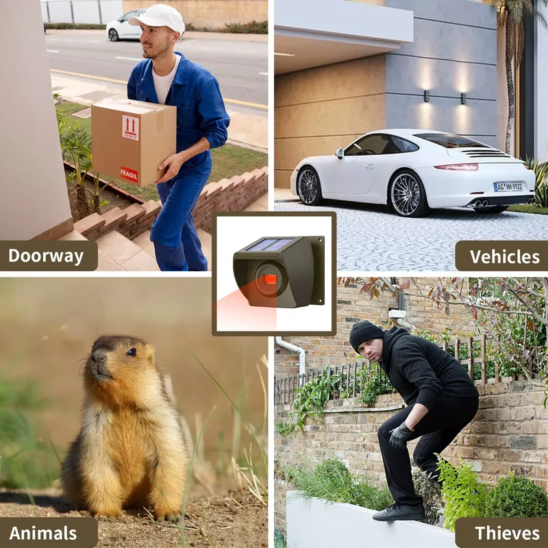Outdoor Solar - Powered Wirele - đánh giá và giá Home Security With Alarm