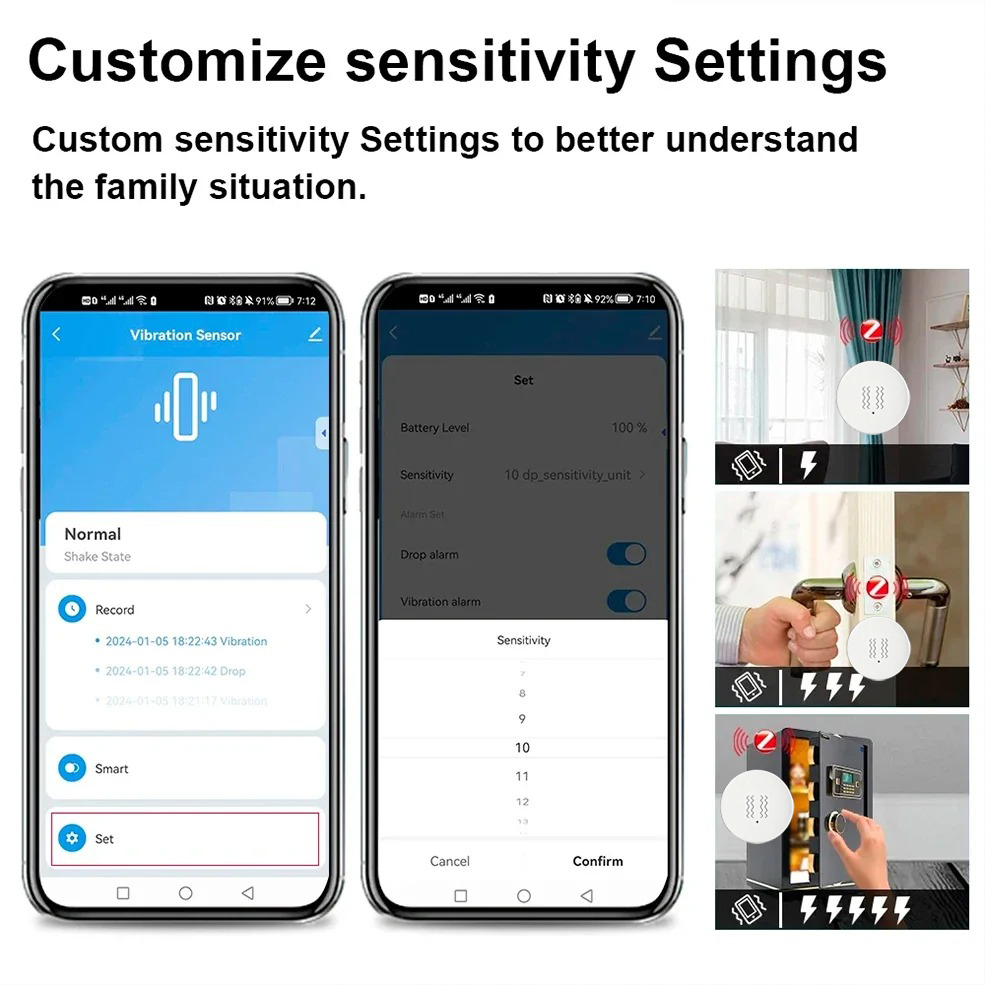 Tuya Zigbee Smart Vibration Se - đánh giá và giá Home Security With Alarm