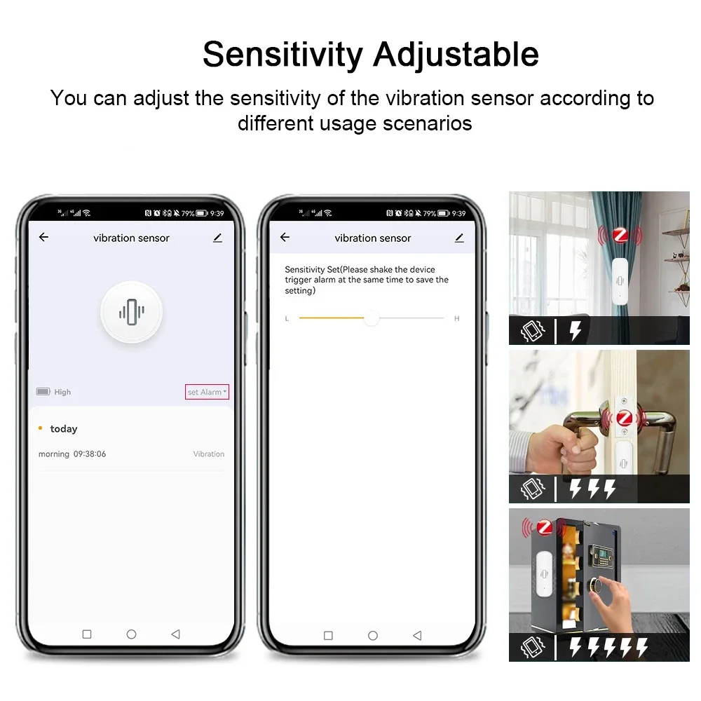 Tuya WiFi/Zigbee Smart Vibrati - đánh giá và giá Home Security With Alarm