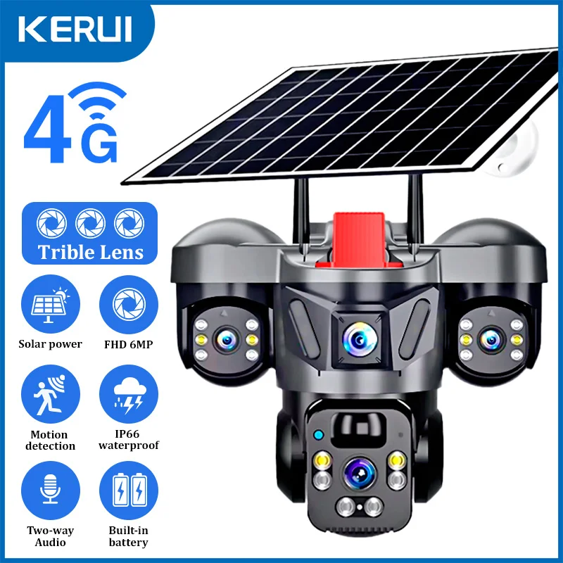 KERUI Outdoor PTZ 6MP 4G SIM W - đánh giá và giá Home Security Technician